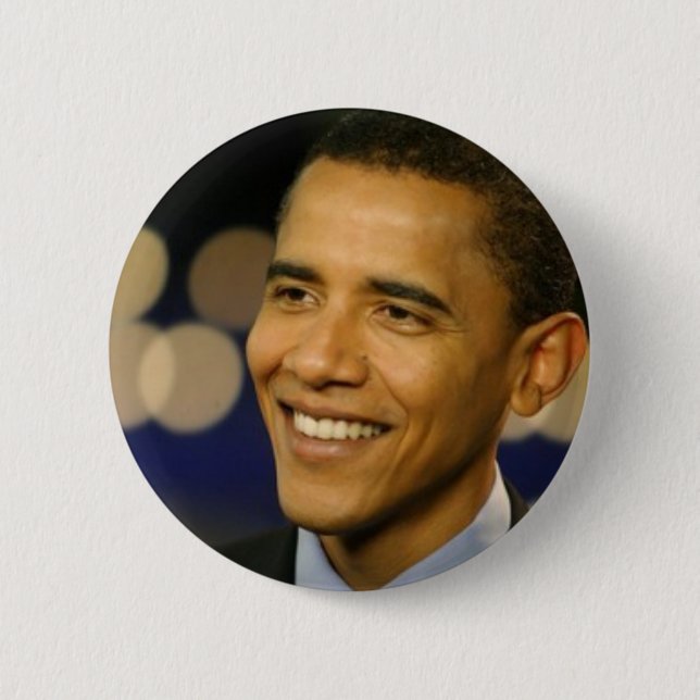 Badge Rond 5 Cm Pin de Barack Obama (Devant)