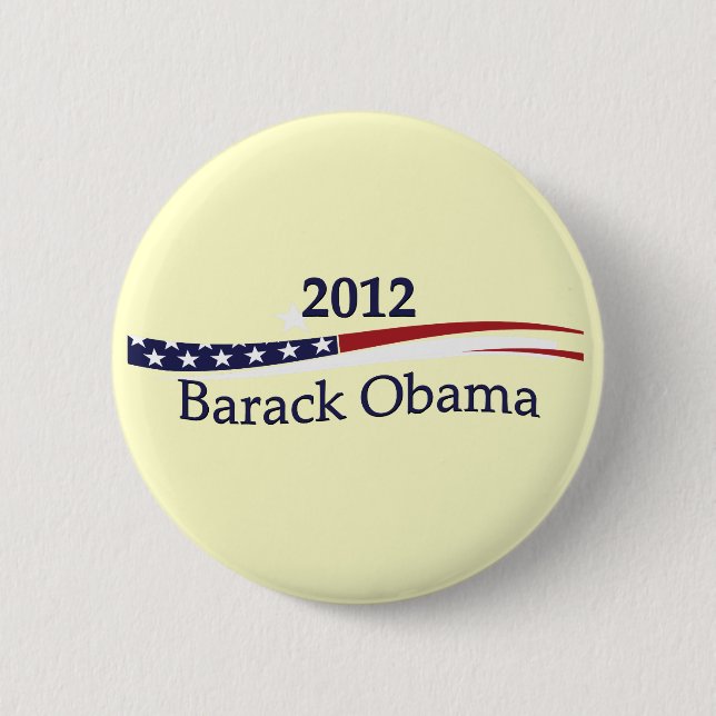 Badge Rond 5 Cm Pin de Barack Obama/bouton (Devant)