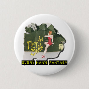 Badge Rond 5 Cm Pin de belle de Memphis