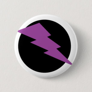 Badge Rond 5 Cm Pin de boulon de foudre