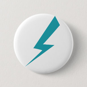 Badge Rond 5 Cm Pin de boulon de foudre