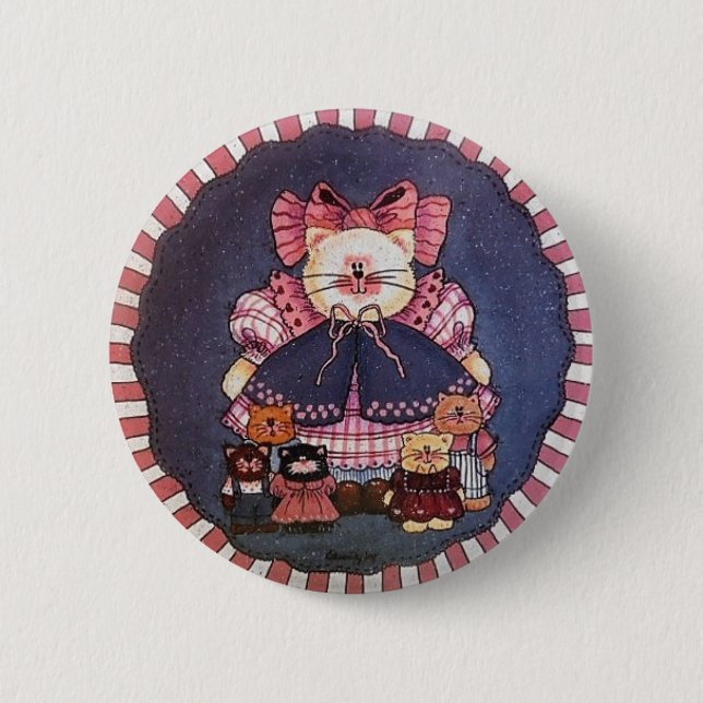 Badge Rond 5 Cm Pin de bouton de Camilla Kitty (Devant)
