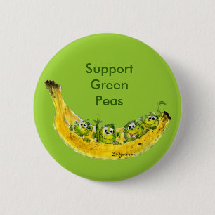 Badge Rond 5 Cm Pin de bouton de singe de Banimals de pois de