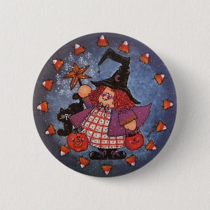 Badge Rond 5 Cm Pin de bouton de Witchy Poo