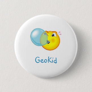 Badge Rond 5 Cm Pin de butin de GeoKid Bubblegum Geocaching