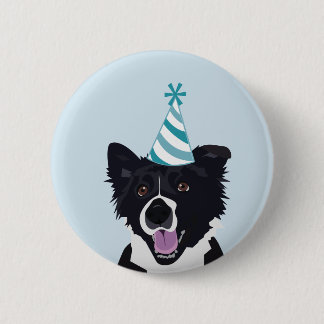 Badge Rond 5 Cm Pin de chien d'anniversaire