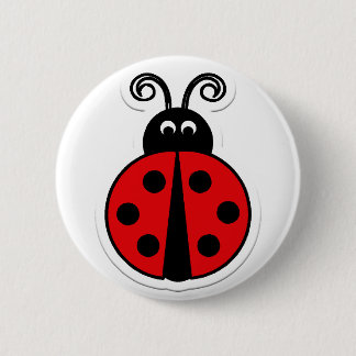 Badge Rond 5 Cm Pin de coccinelle