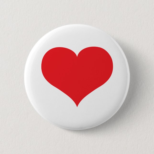 Badge Rond 5 Cm Pin de coeur (Devant)