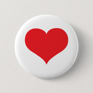 Badge Rond 5 Cm Pin de coeur