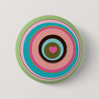 Badge Rond 5 Cm Pin de coeur de cible
