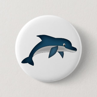Badge Rond 5 Cm Pin de dauphin