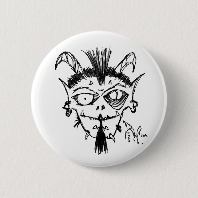 Badge Rond 5 Cm Pin de DemonWear (Devant)