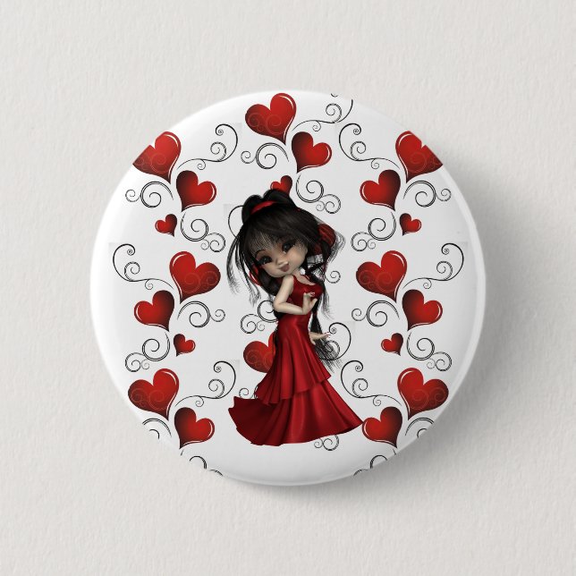 Badge Rond 5 Cm Pin de diva (Devant)