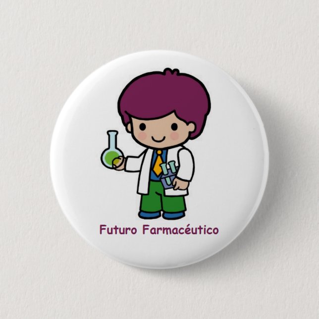Badge Rond 5 Cm Pin de futur pharmaceutique (Devant)