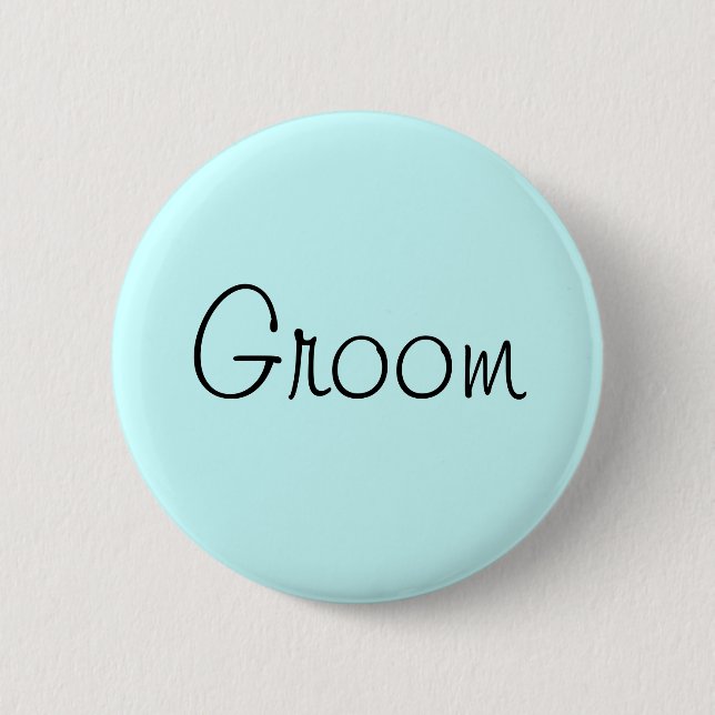 Badge Rond 5 Cm Pin de Groom (Devant)