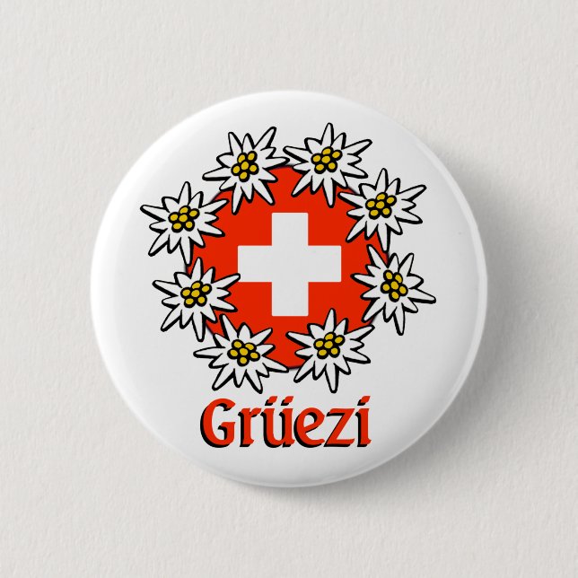 Badge Rond 5 Cm Pin de Gruezi (Devant)