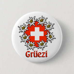 Badge Rond 5 Cm Pin de Gruezi