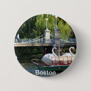 Badge Rond 5 Cm Pin de jardin public de Boston