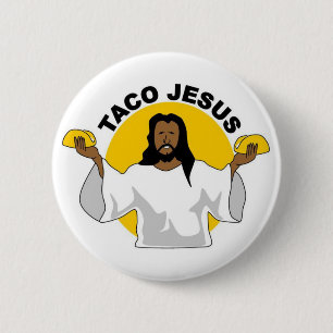 Badge Rond 5 Cm Pin de Jésus de taco