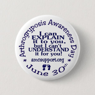 Badge Rond 5 Cm Pin de jour de conscience d'AMC