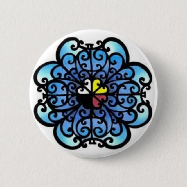 Badge Rond 5 Cm Pin "de l'océan le plus profond" (Devant)