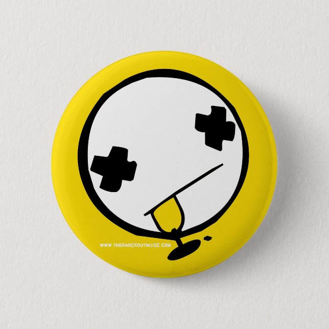 BADGE ROND 5 CM PIN DE LOGO ! (Devant)