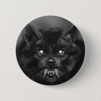 Badge Rond 5 Cm Pin de loup-garou/bouton