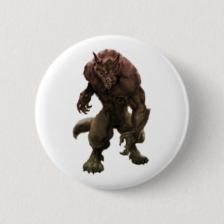 Badge Rond 5 Cm Pin de loup-garou/bouton