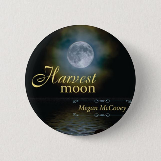 Badge Rond 5 Cm Pin de lune de récolte (Devant)