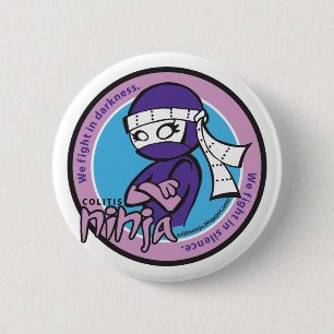Badge Rond 5 Cm Pin de Ninja de colite