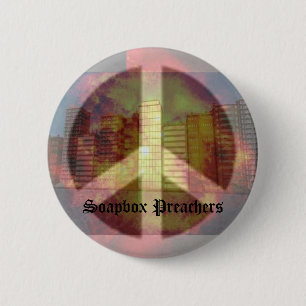 Badge Rond 5 Cm Pin de paix du monde