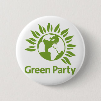 Badge Rond 5 Cm Pin de Parti Vert