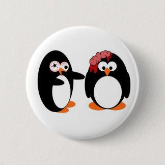 Badge Rond 5 Cm Pin de pingouin de zombi