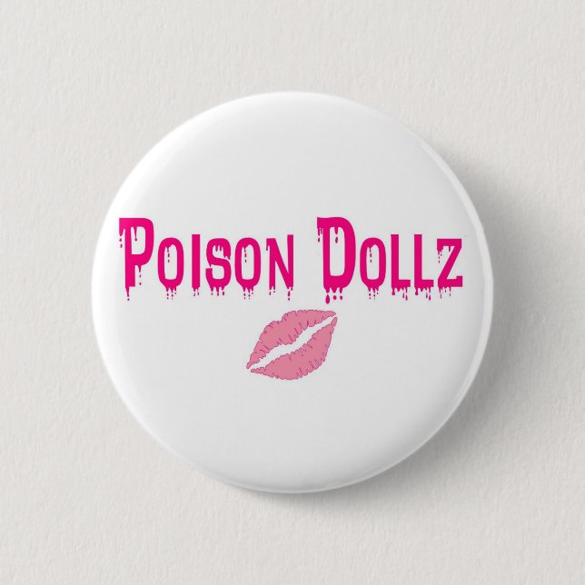 Badge Rond 5 Cm Pin de poison (Devant)