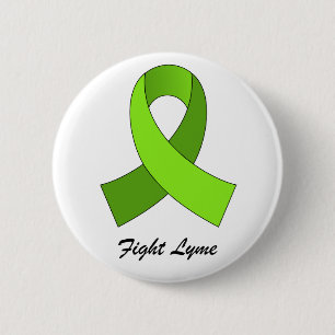 Badge Rond 5 Cm Pin de ruban de Lyme de combat