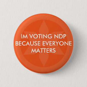Badge Rond 5 Cm Pin de Saskatchewan NDP