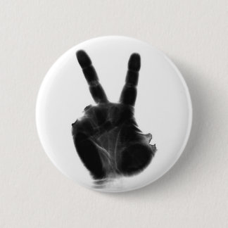 Badge Rond 5 Cm Pin de signe de paix de rayon X