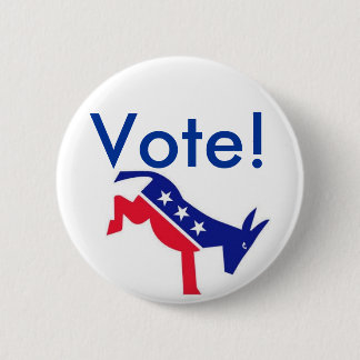 Badge Rond 5 Cm Pin de talent : Vote ! Démocrate