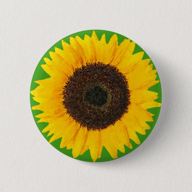 Badge Rond 5 Cm Pin de tournesol (Devant)