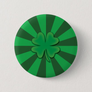 Badge Rond 5 Cm Pin de trèfle de quatre feuilles