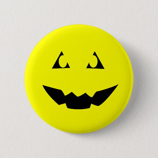 BADGE ROND 5 CM 'PIN DE VISAGE DE MENACE (Devant)