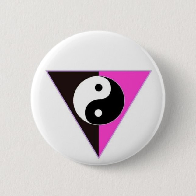 Badge Rond 5 Cm Pin de Yin Yang (Devant)