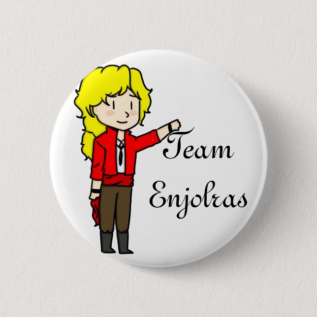 Badge Rond 5 Cm Pin d'Enjolras d'équipe (Devant)