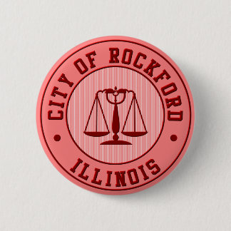 Badge Rond 5 Cm Pin d'équipe de baseball de pêche de KRW Rockford