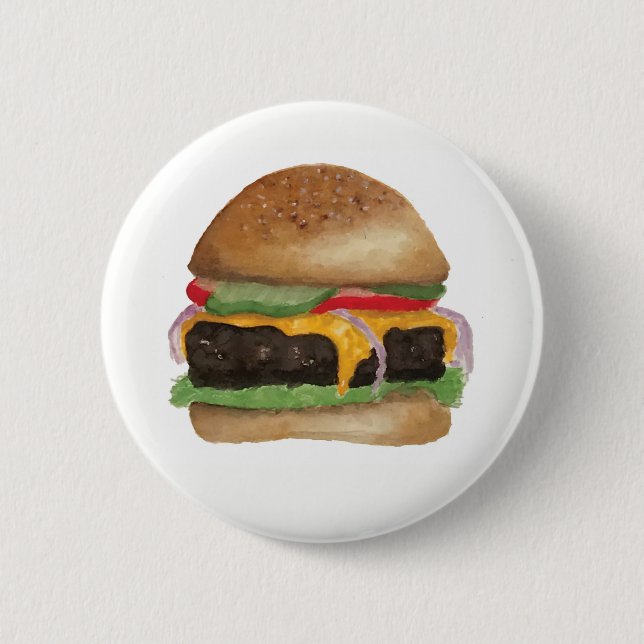 Badge Rond 5 Cm Pin d'hamburger (Devant)