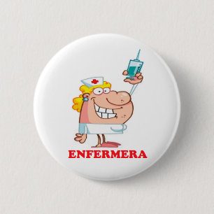 Badge Rond 5 Cm Pin d'infirmier amusant