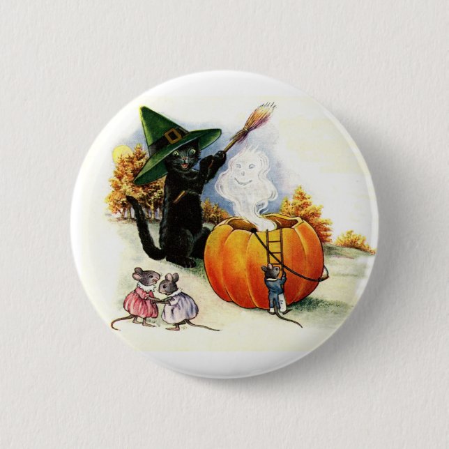 Badge Rond 5 Cm Pin doux de Halloween (Devant)
