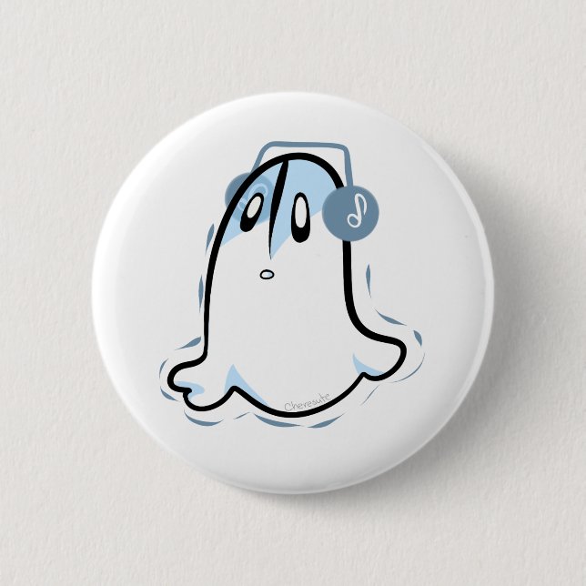 Badge Rond 5 Cm Pin d'Undertale Napstablook (Devant)