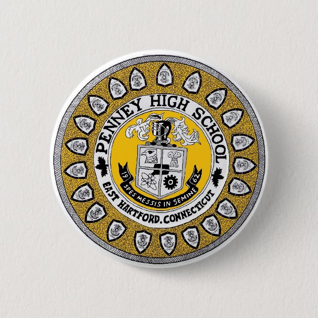 Badge Rond 5 Cm Pin élevé de Penney (Devant)