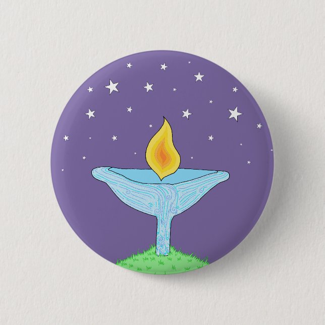 Badge Rond 5 Cm Pin en pastel de calice/bouton (Devant)